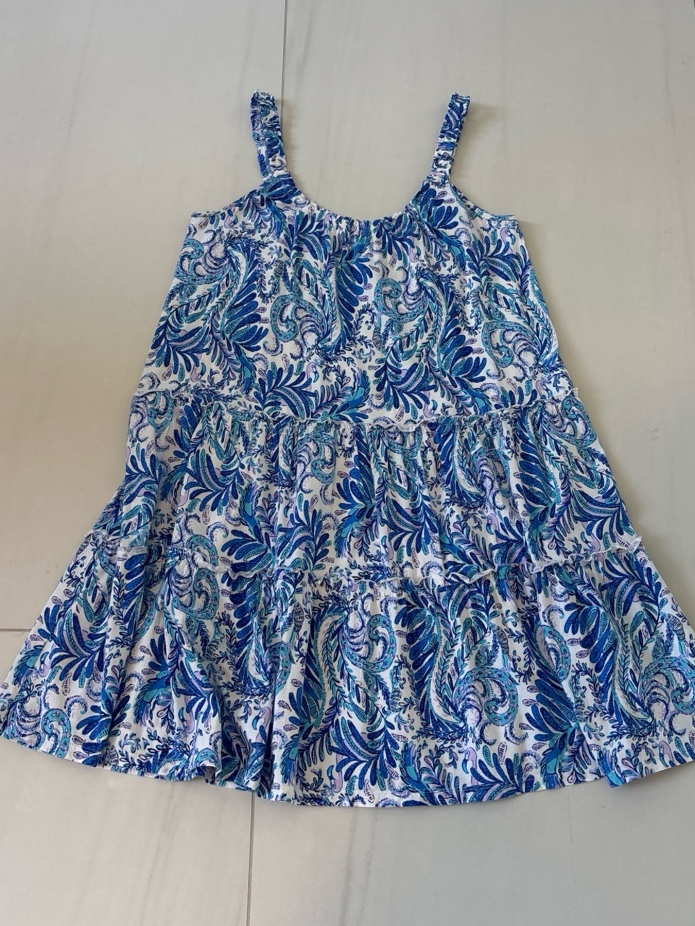 Lilly Pulitzer paisley print tiered dress